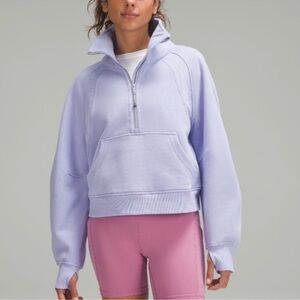 Lulu Scuba Lavender Half-Zip Pullover Sweatshirt